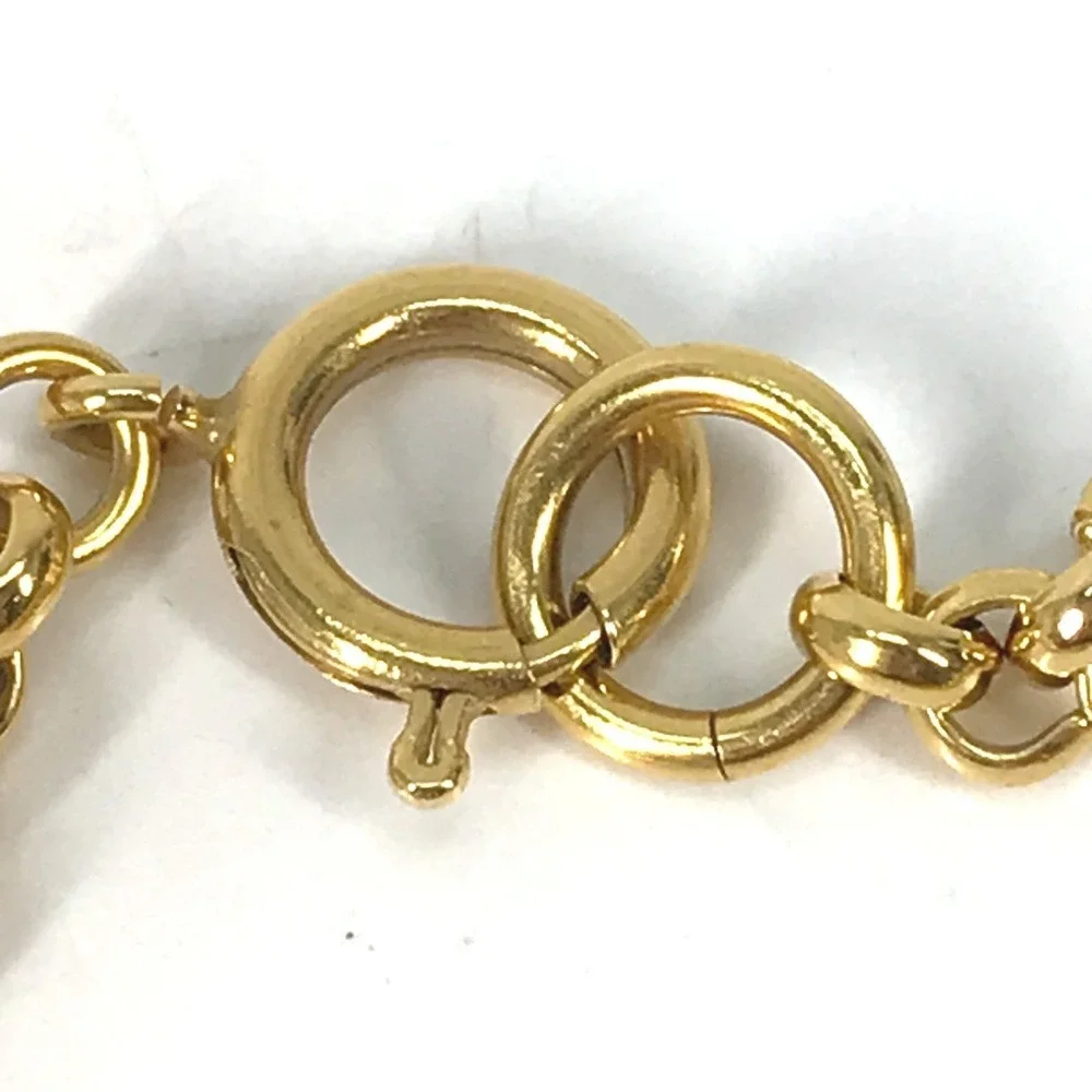 CHANEL Vintage Gold Logo Necklace - Picture 5 of 9